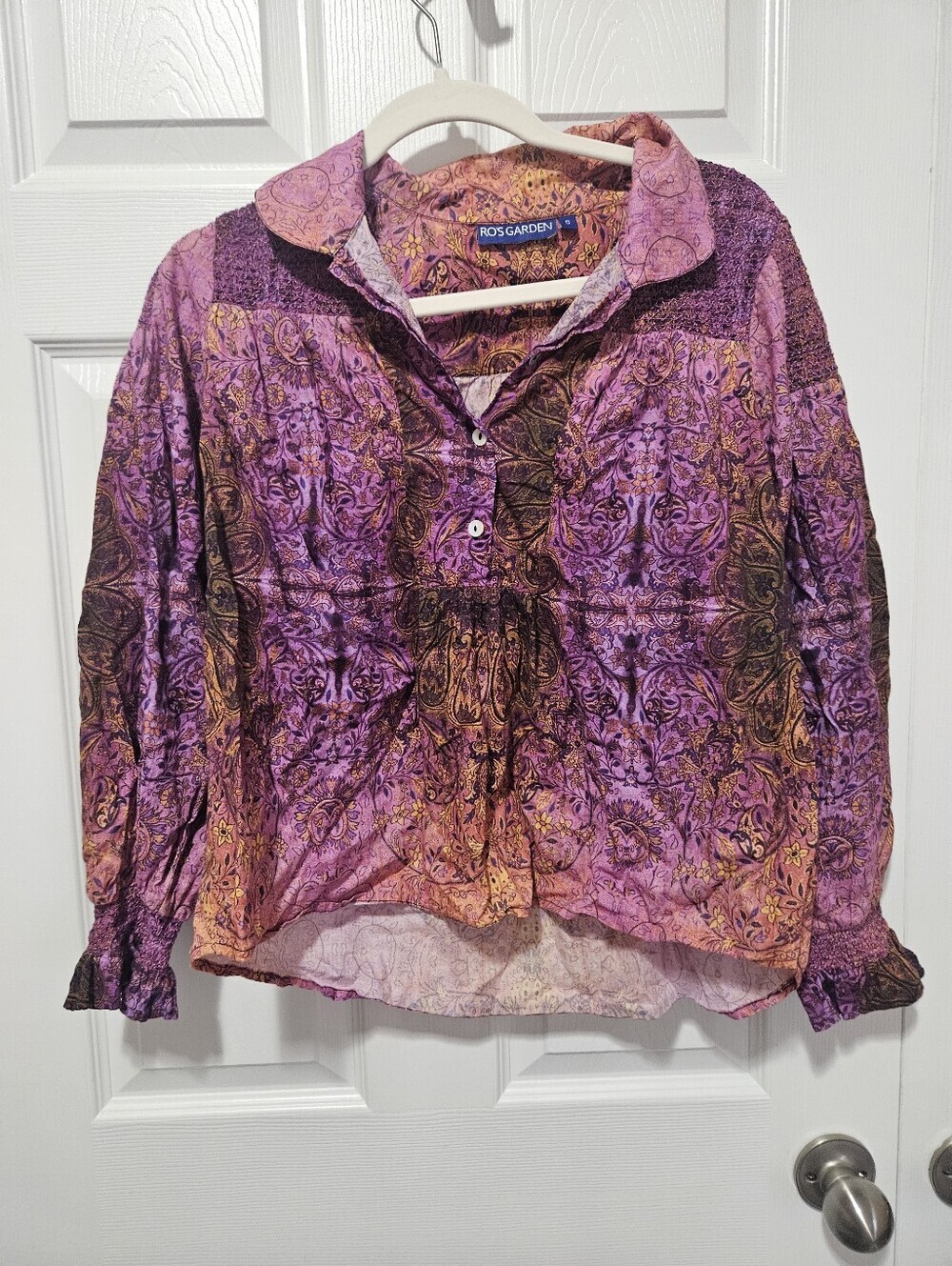 Ro's Garden Boho Top Size S